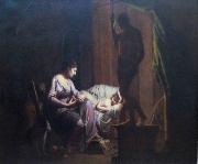 Joseph wright of derby Penelope Unravelling Her Web oil painting reproduction